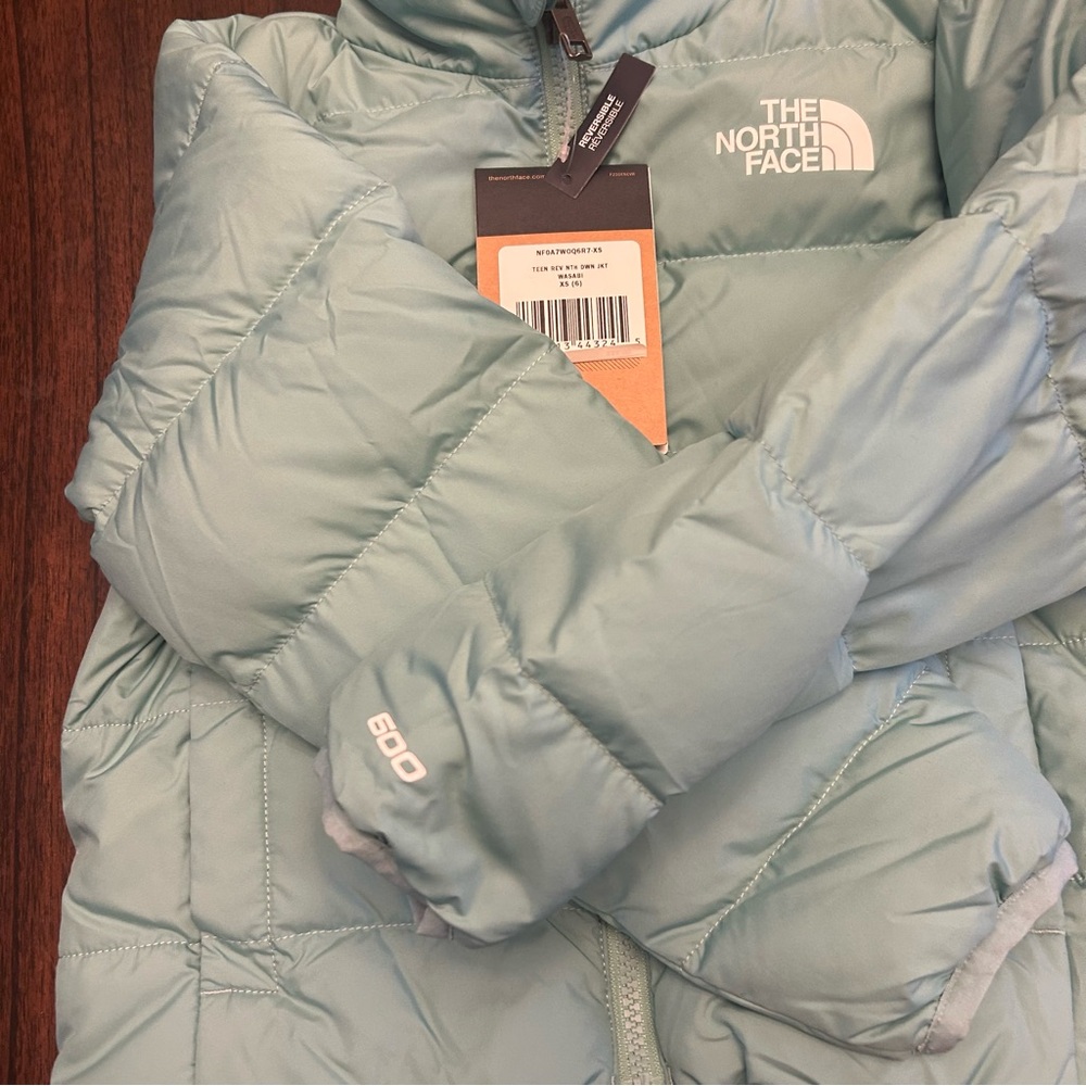 The North Face Teen Reversible North Down Jacket - Youth Wasabi X-Small (6) New - Picture 12 of 14